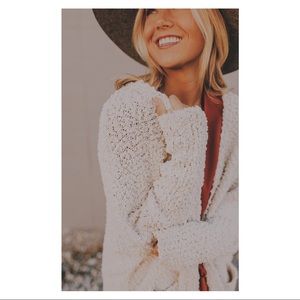 roolee popcorn cardigan